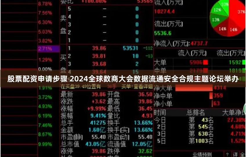 股票配资申请步骤 2024全球数商大会数据流通安全合规主题论坛举办