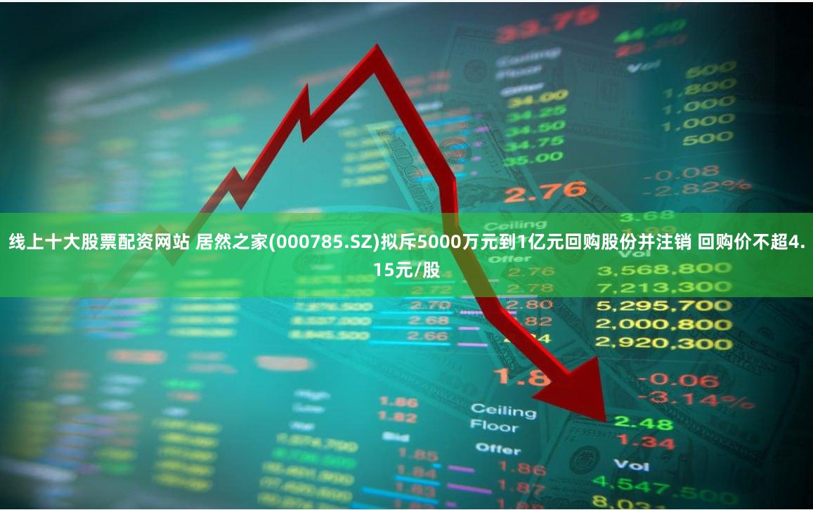 线上十大股票配资网站 居然之家(000785.SZ)拟斥5000万元到1亿元回购股份并注销 回购价不超4.15元/股